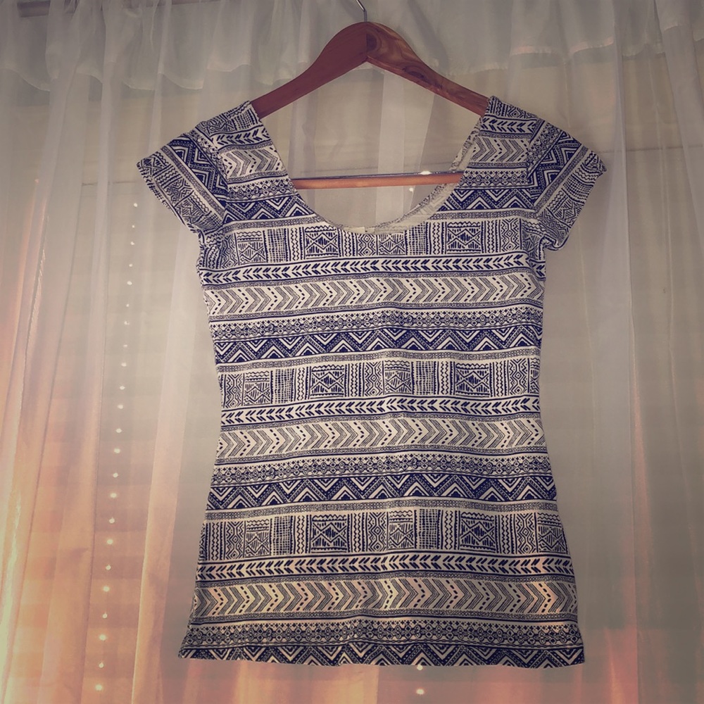 patterned shirt